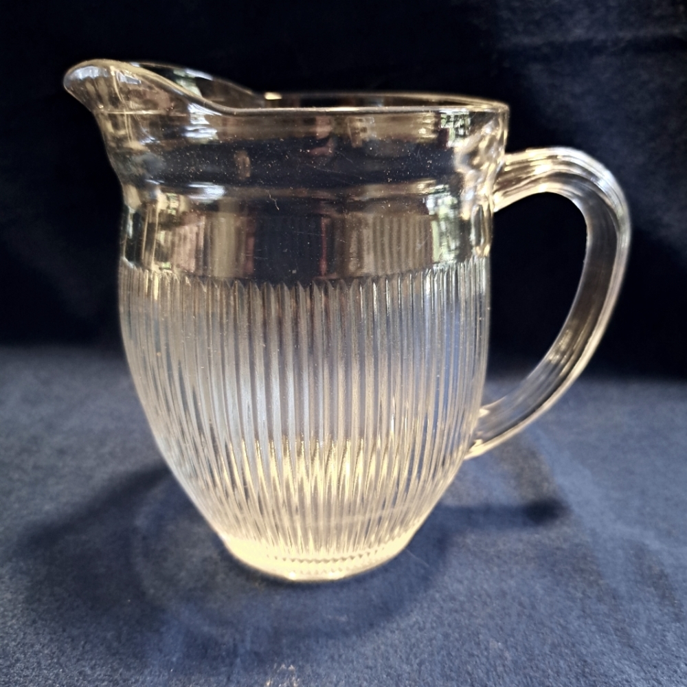 Vintage Depression Glass Pitcher/Creamer
